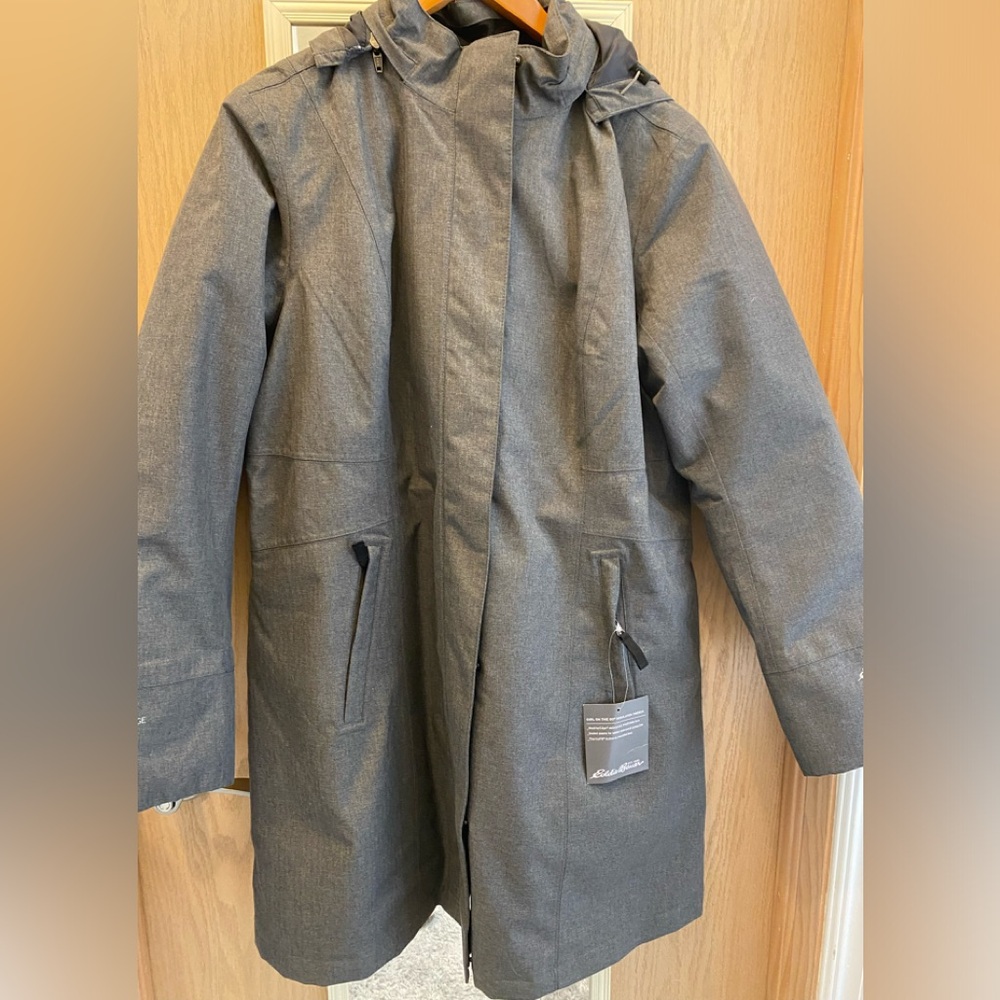 Gray Women's Trench Coat